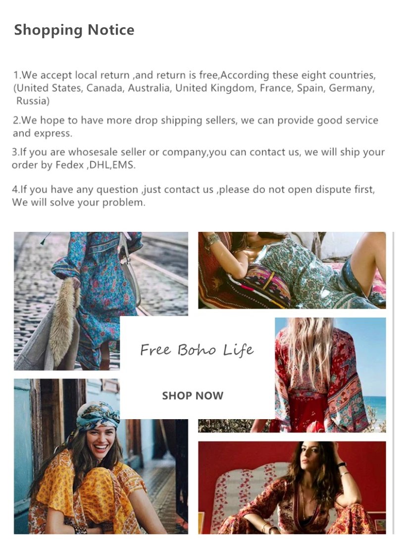 Vintage Chic Women Floral Print Batwing Sleeve Beach Bohemian Kimono Dress Ladies V Neck