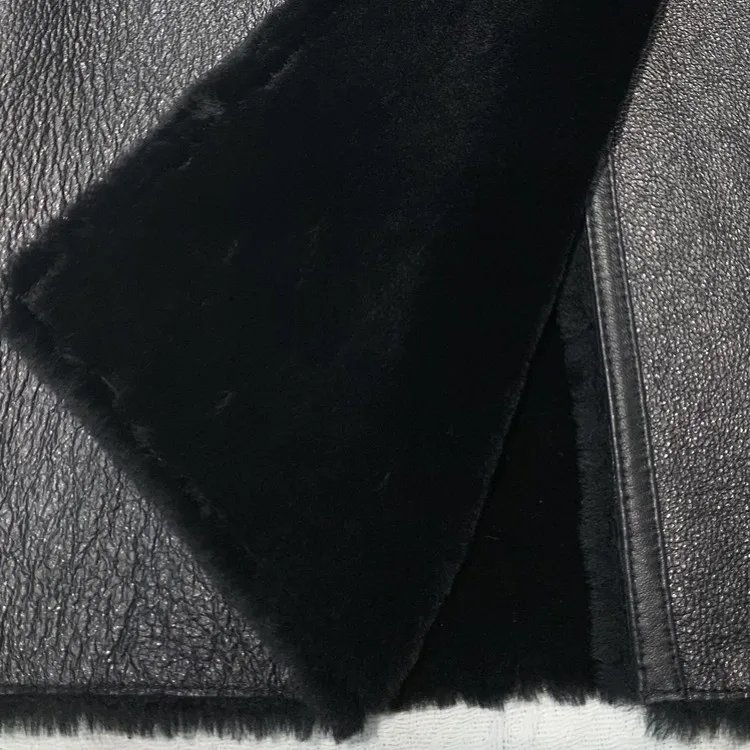 Luxury Women Long Real Leather Coat