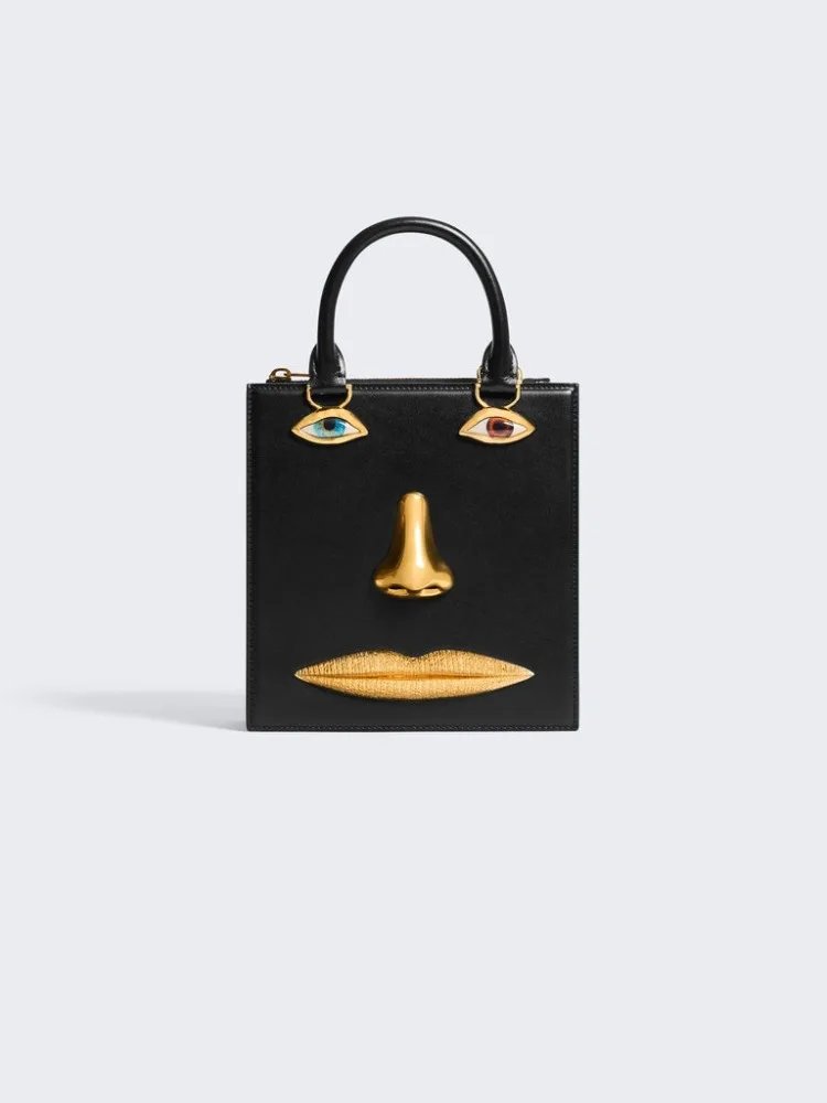 Quality Black Leather Luxury Brand Handbag