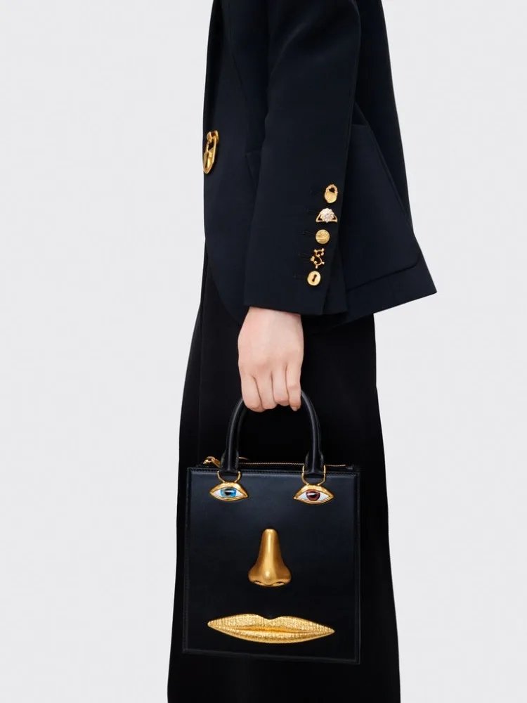 Quality Black Leather Luxury Brand Handbag