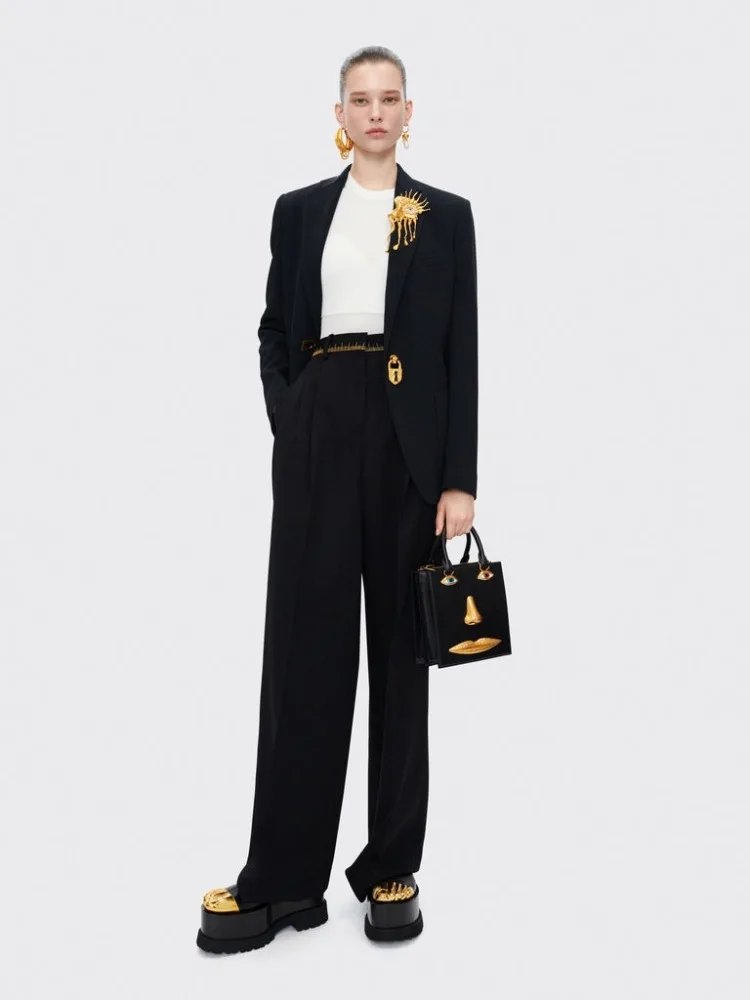 Quality Black Leather Luxury Brand Handbag