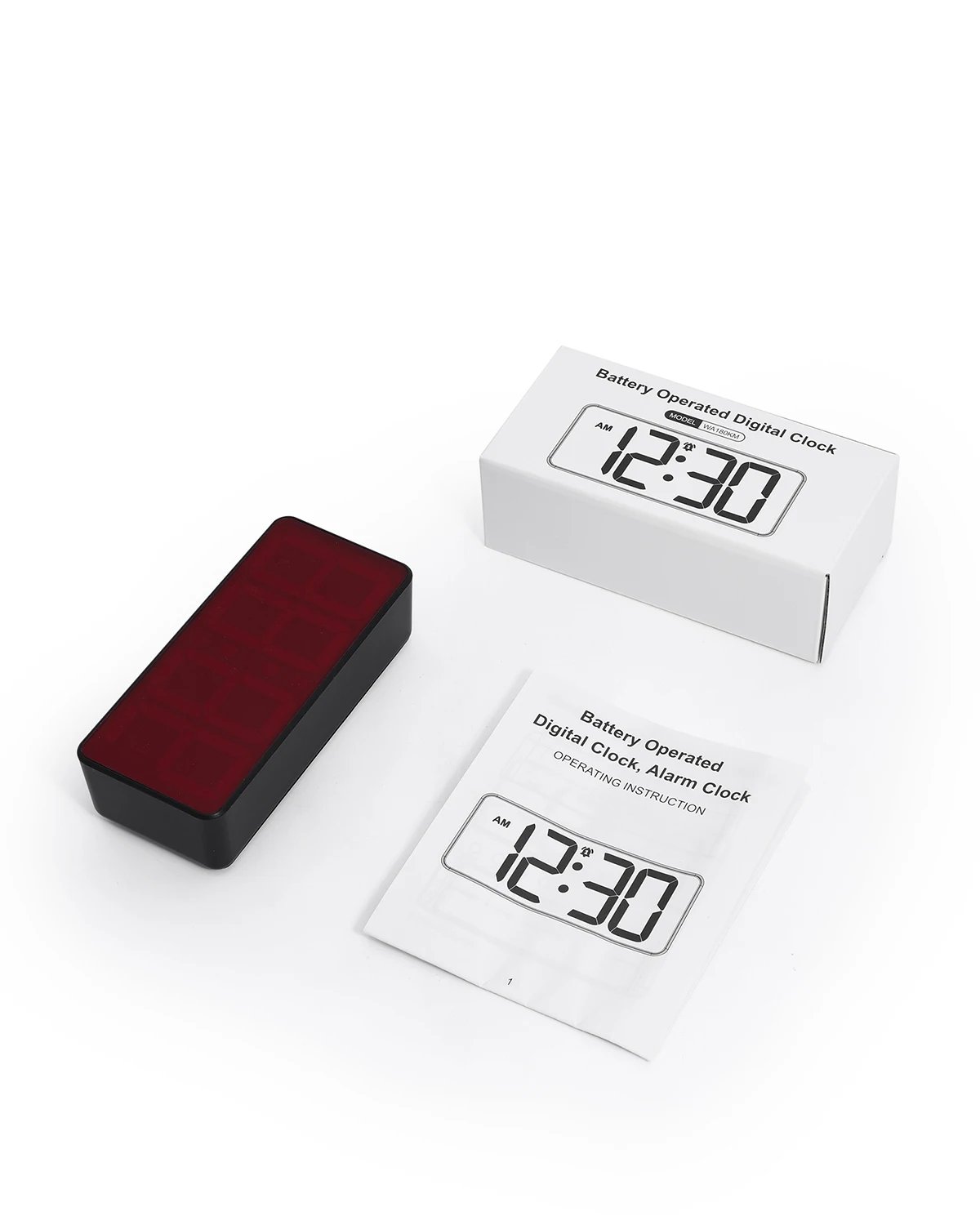 ORIA Digital Alarm Clock Battery Powered