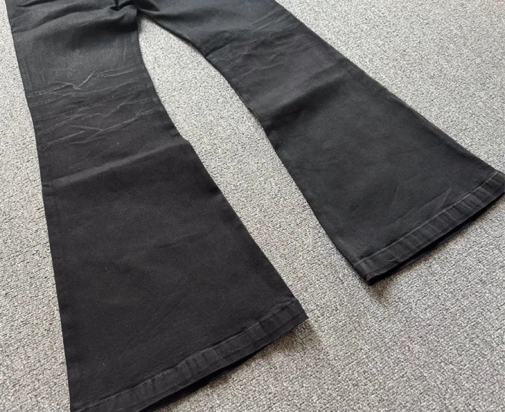 High micro-flare men and women loose jeans