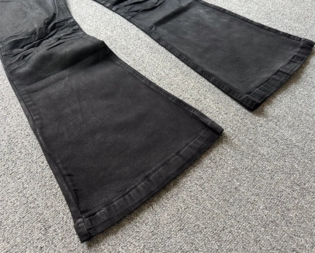 High micro-flare men and women loose jeans