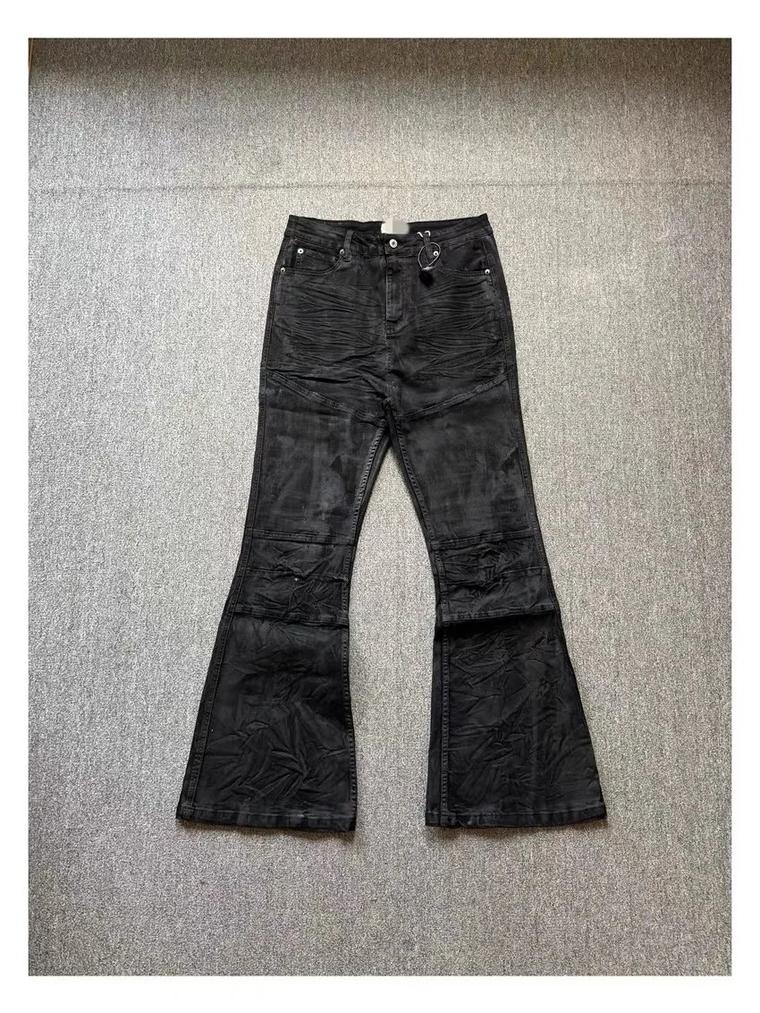 High micro-flare men and women loose jeans