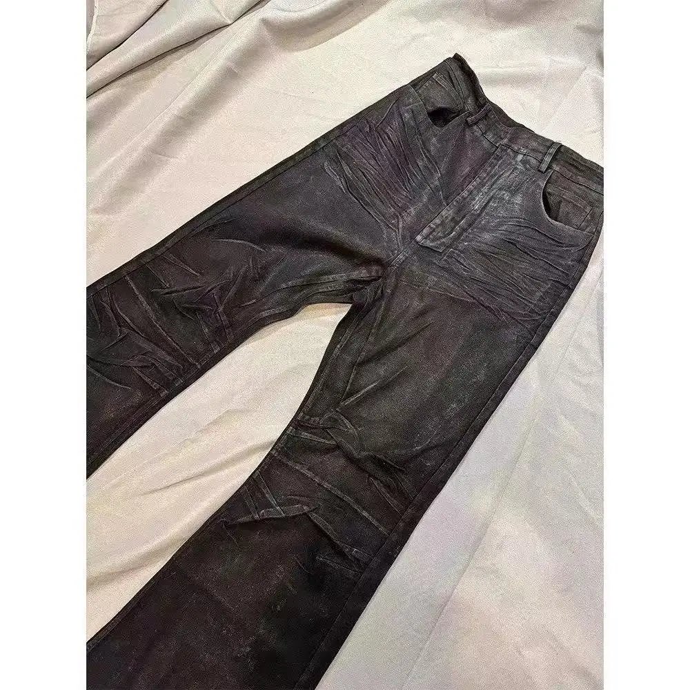 High micro-flare men and women loose jeans