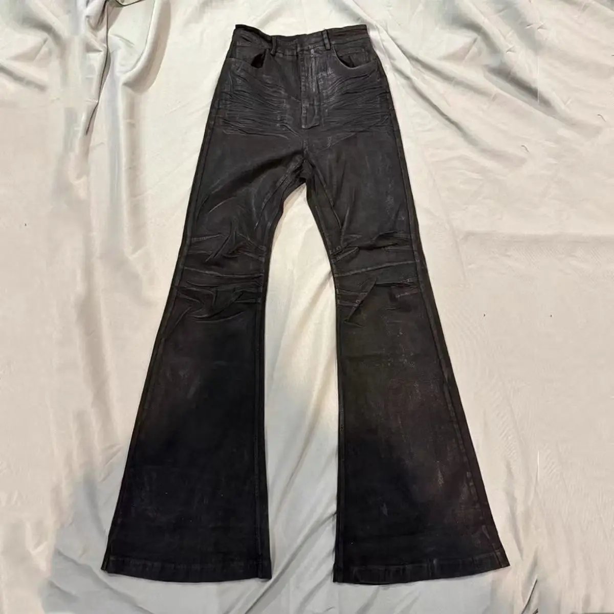 High micro-flare men and women loose jeans