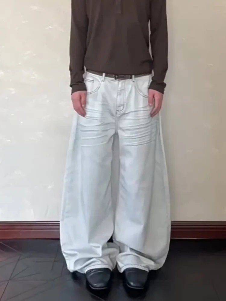 White Baggy Cleanfit Jeans