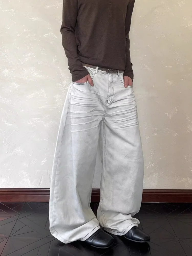 White Baggy Cleanfit Jeans