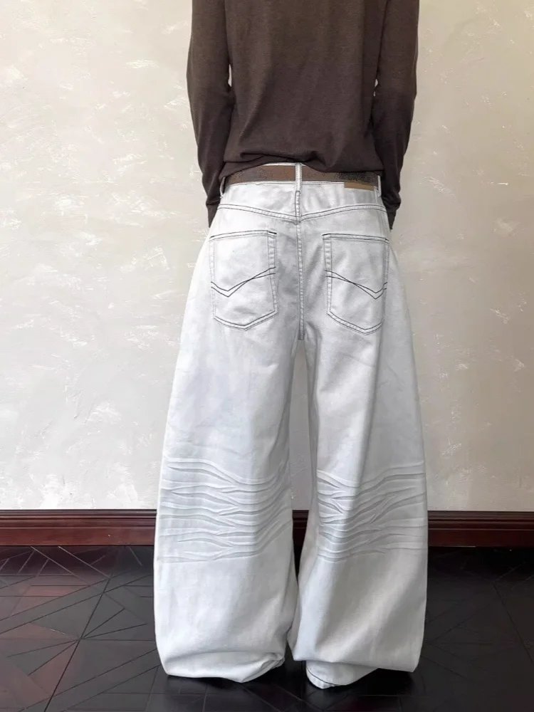 White Baggy Cleanfit Jeans