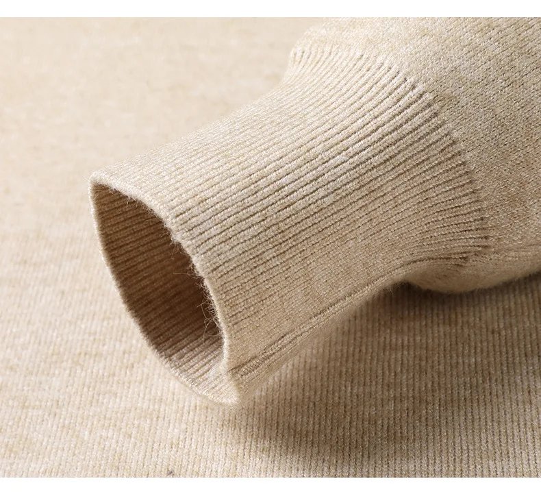 Men's Cashmere Sweater Half Turtleneck