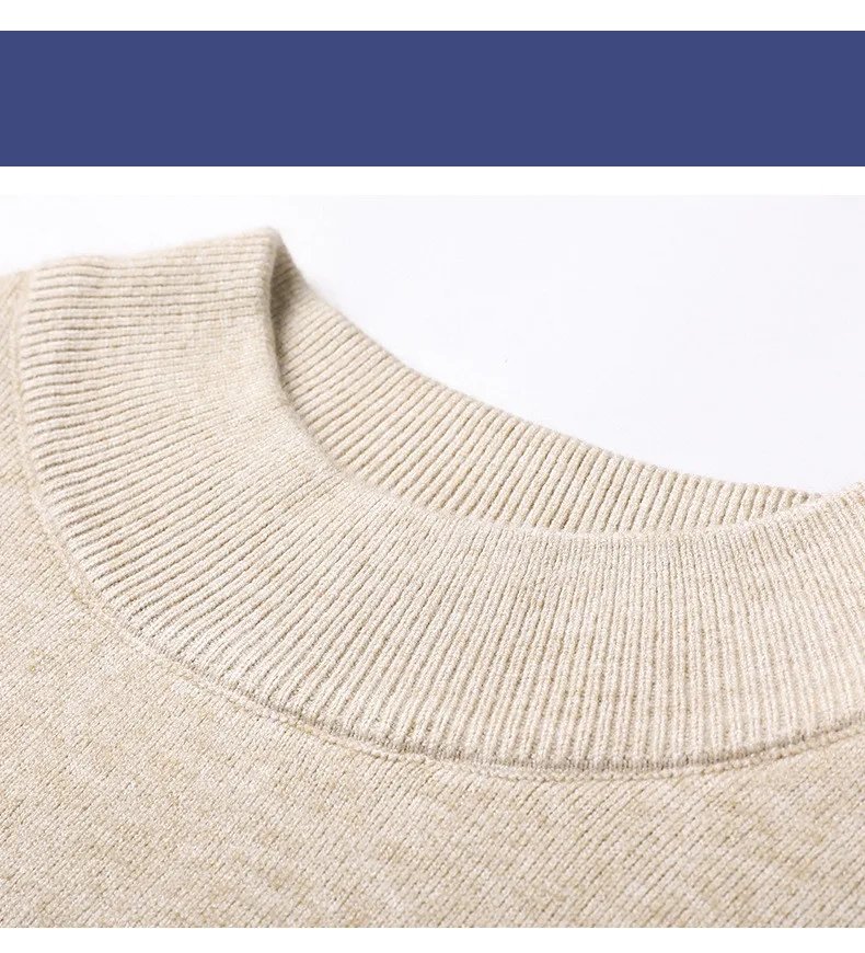 Men's Cashmere Sweater Half Turtleneck
