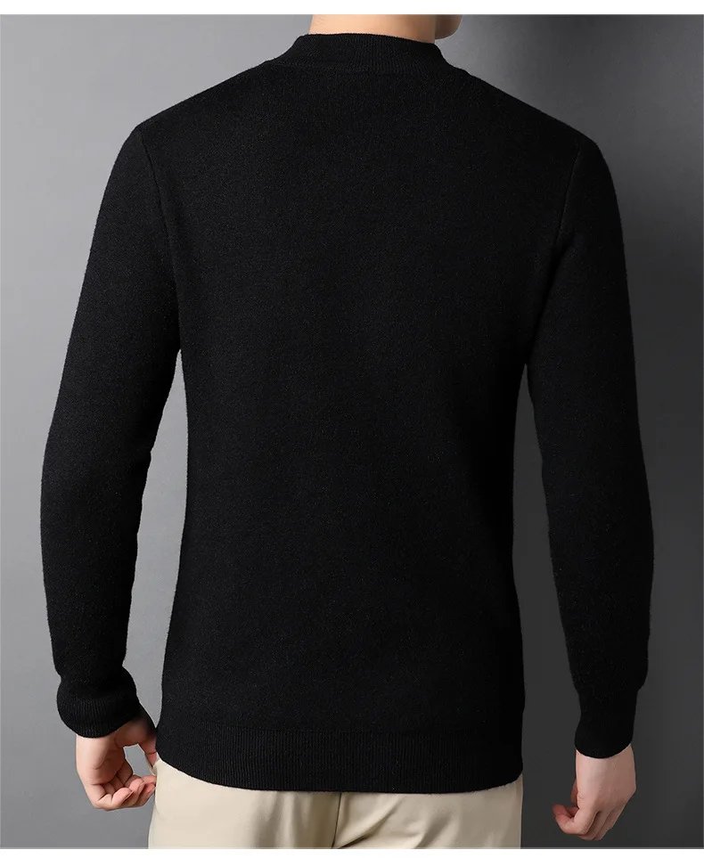 Men's Cashmere Sweater Half Turtleneck