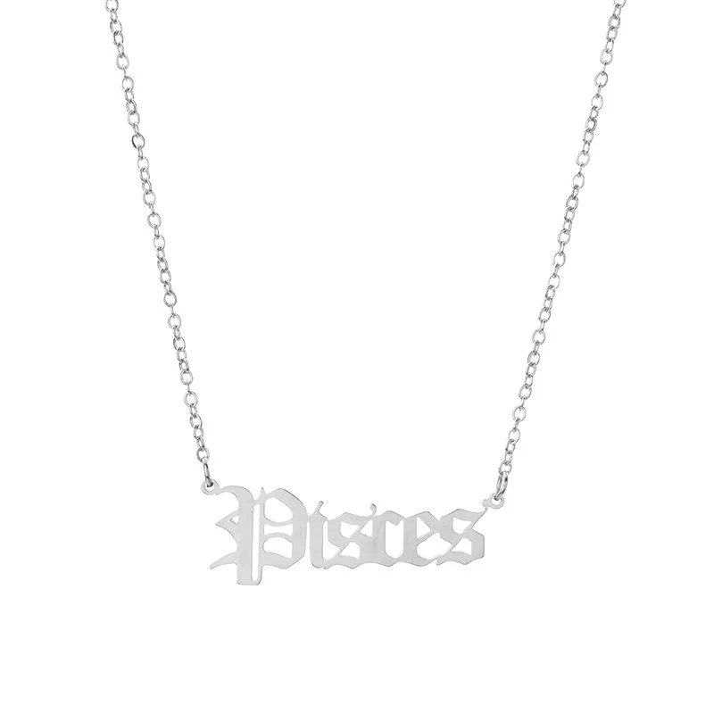 Stainless Steel 12 Zodiac Constellation Necklaces Stainless Steel 12 Zodiac Constellation Necklaces