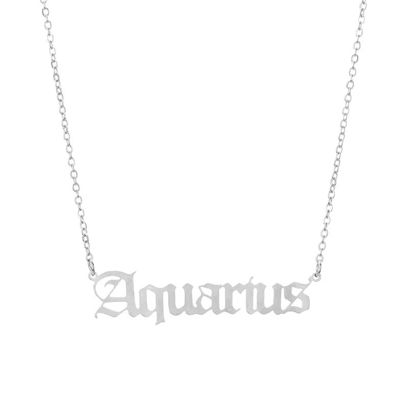 Stainless Steel 12 Zodiac Constellation Necklaces Stainless Steel 12 Zodiac Constellation Necklaces