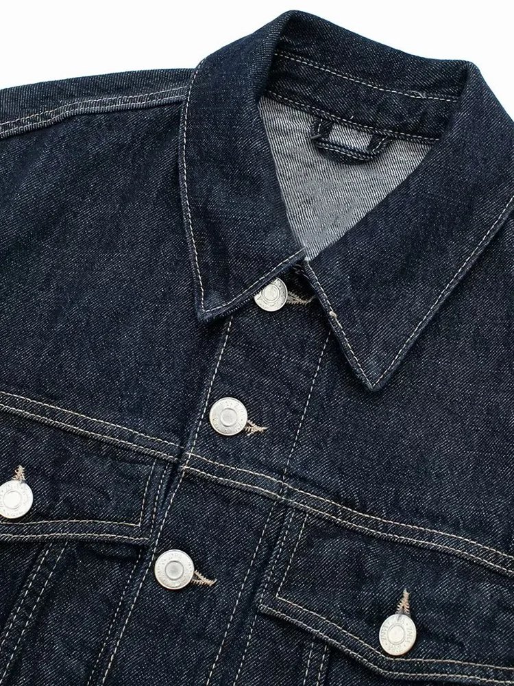 Denim Blue Single Breasted Jackets