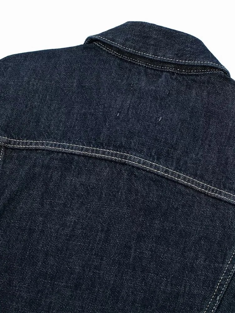 Denim Blue Single Breasted Jackets