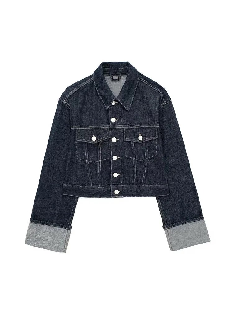 Denim Blue Single Breasted Jackets