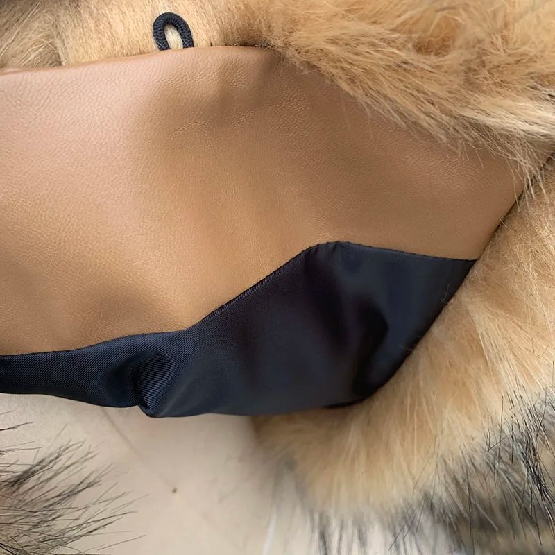 High Quality Cropped Faux Raccoon Fur Coat Women