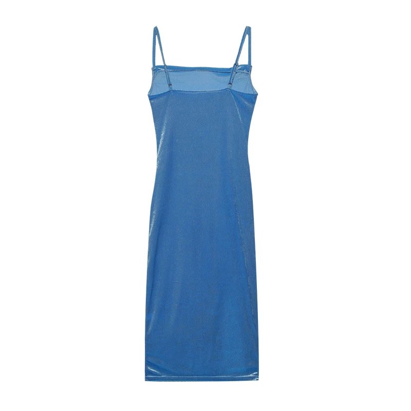 Velvet Sleeveless Slip Sexy Slit Maxi Dress Velvet Sleeveless Slip Sexy Slit Maxi Dress