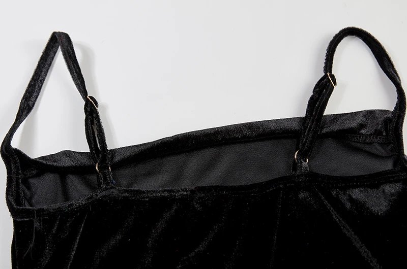 Velvet Sleeveless Slip Sexy Slit Maxi Dress Velvet Sleeveless Slip Sexy Slit Maxi Dress