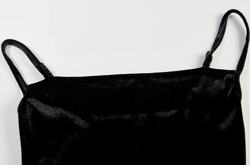 Velvet Sleeveless Slip Sexy Slit Maxi Dress Velvet Sleeveless Slip Sexy Slit Maxi Dress