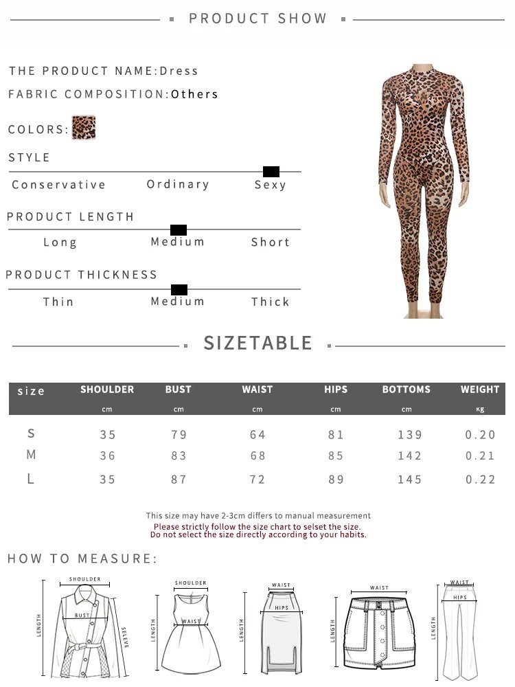 Leopard Jumpsuits Sexy Mesh Thin Leopard Jumpsuits Sexy Mesh Thin