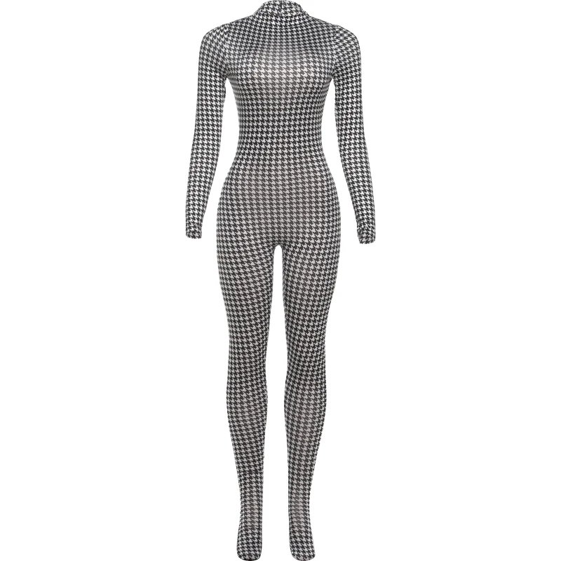 sexy Snake Print Foot Jumpsuit