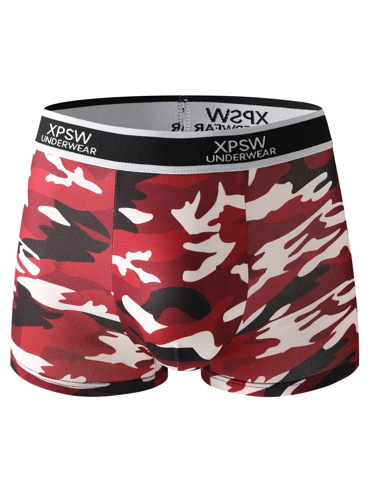Men's 4-Pack Polyester Boxer Briefs - Camouflage Print