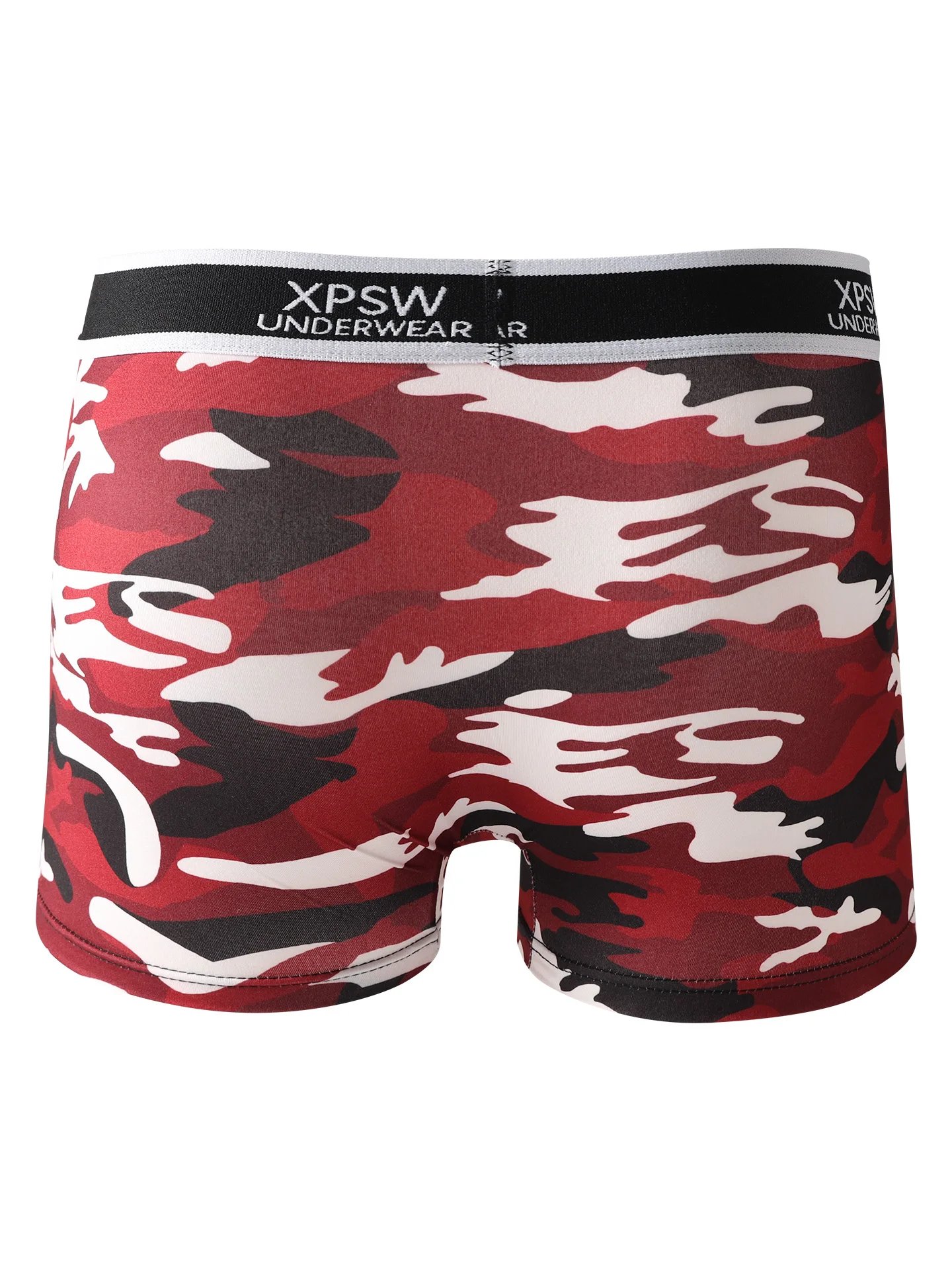Men's 4-Pack Polyester Boxer Briefs - Camouflage Print