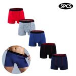 5Pcs Men's Panties Cotton Boxer