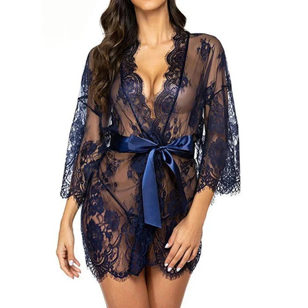 Sexy Lace Robe Dress Sexy Lace Robe Dress