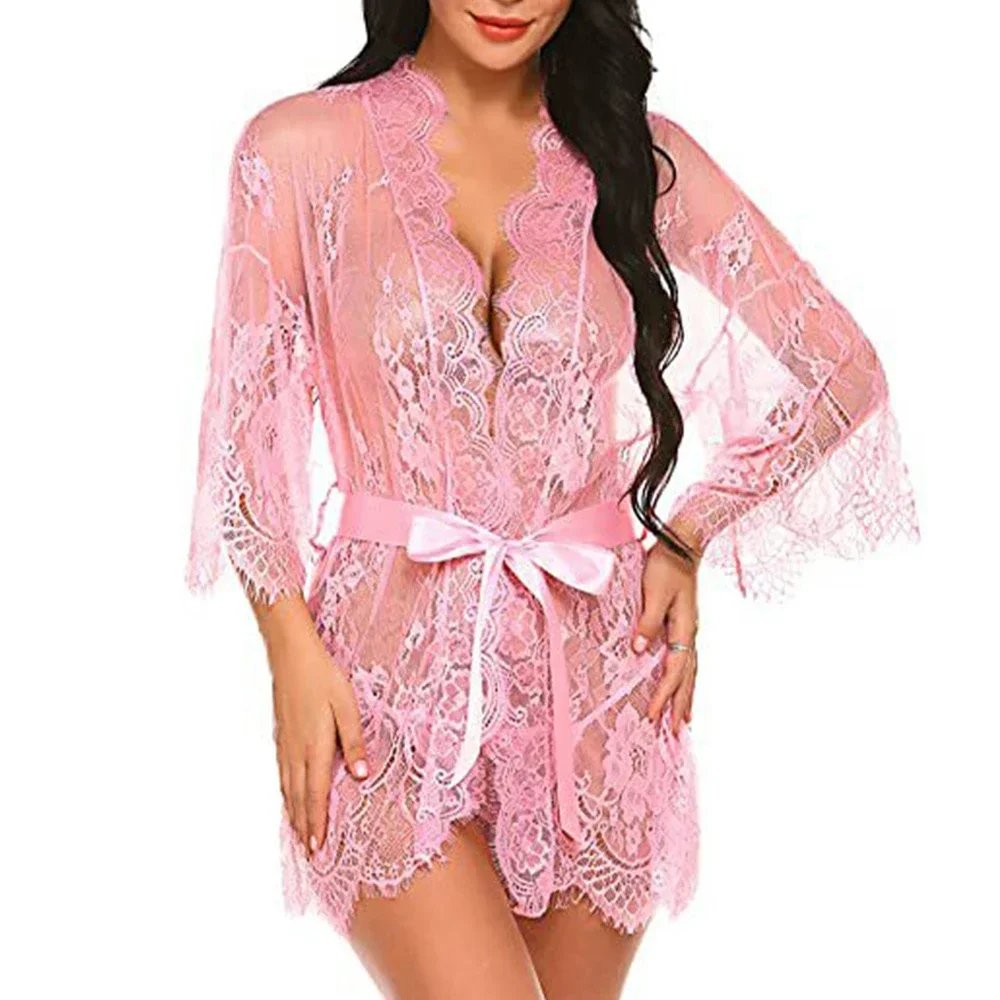 Sexy Lace Robe Dress Sexy Lace Robe Dress