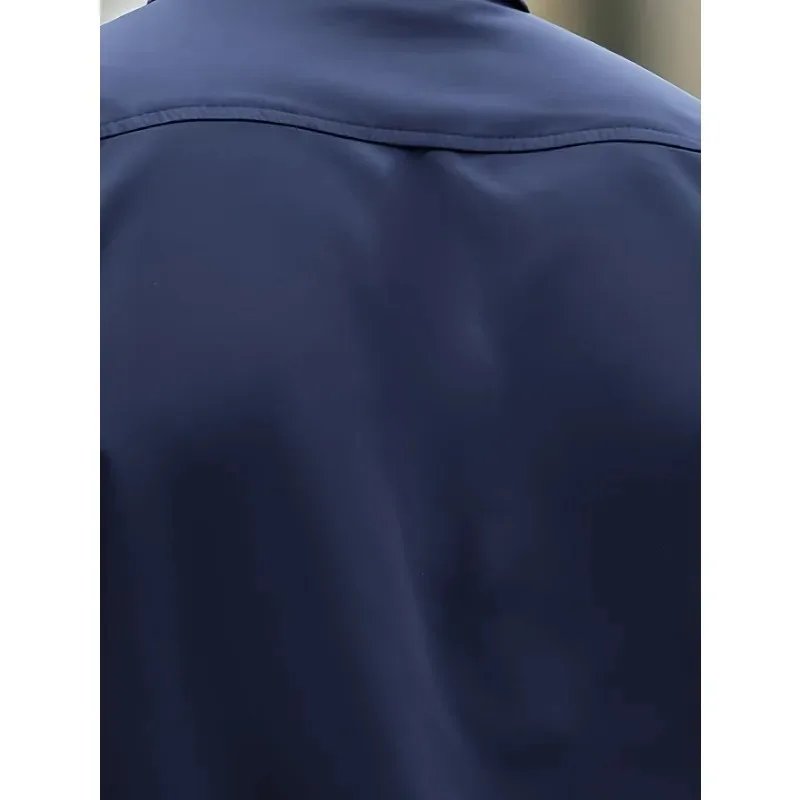 Casual Solid Color Business Dress Shirt