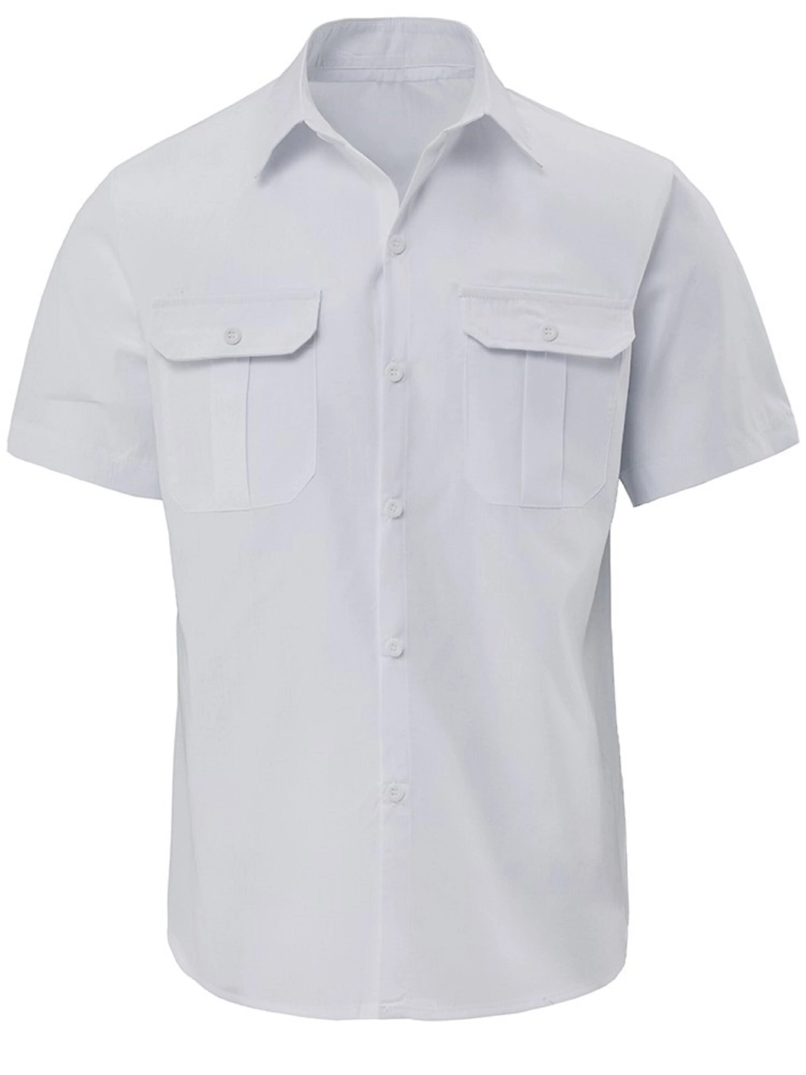 Lapel Solid Short Sleeve Shirt Lapel Solid Short Sleeve Shirt