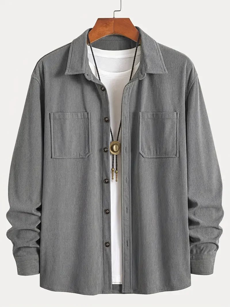Men's Trendy Corduroy Shirt Jacket