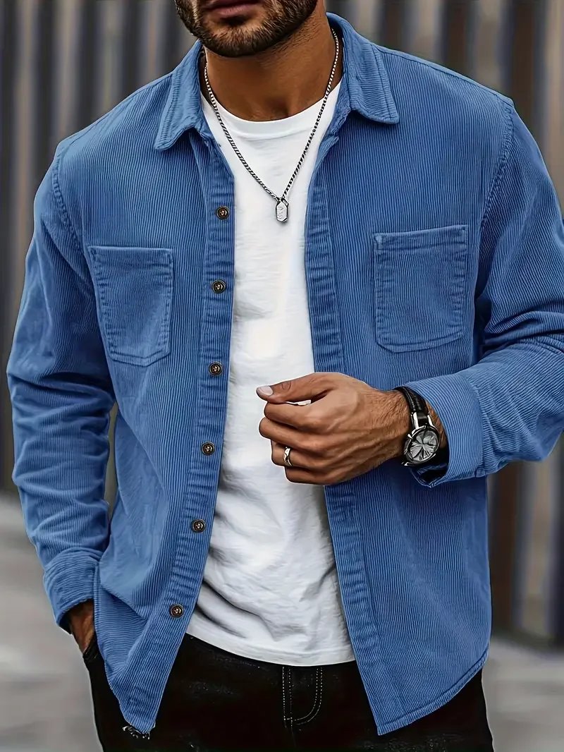 Men's Trendy Corduroy Shirt Jacket