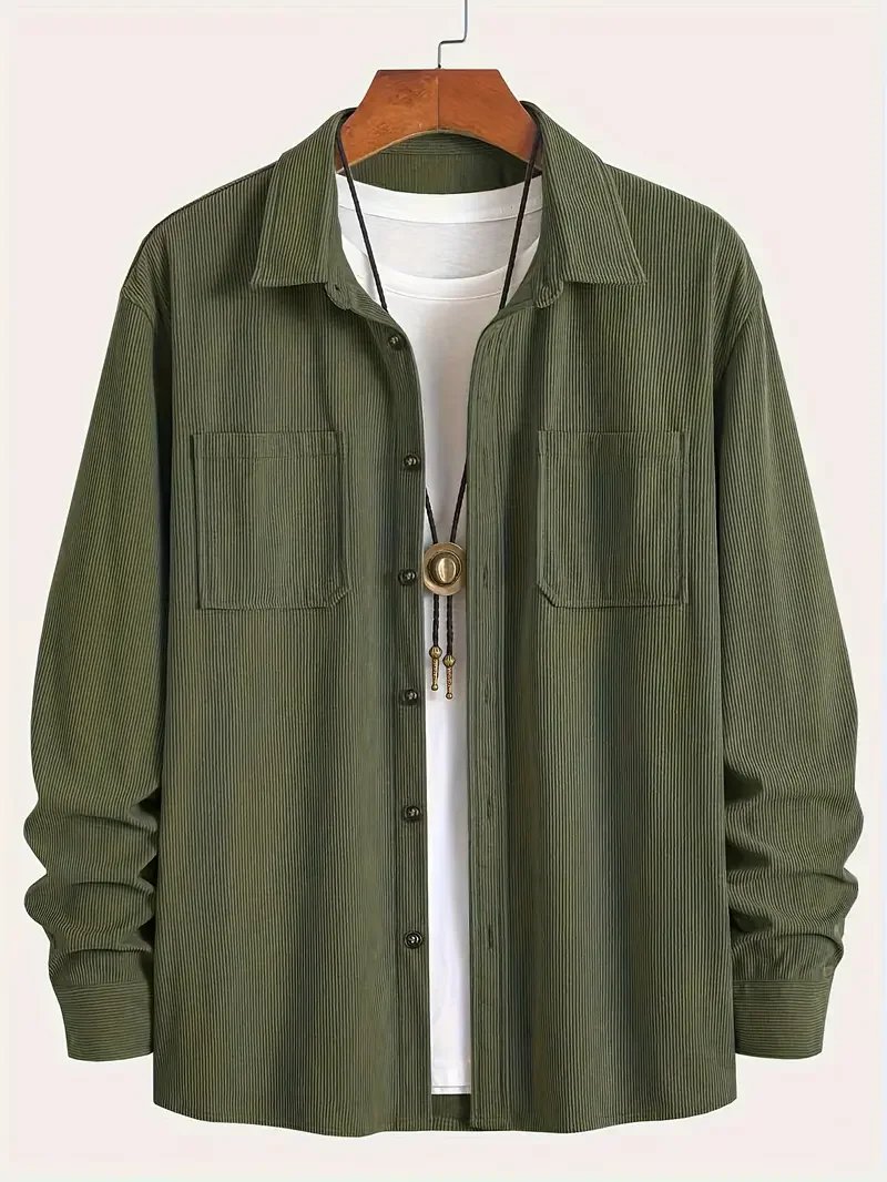 Men's Trendy Corduroy Shirt Jacket