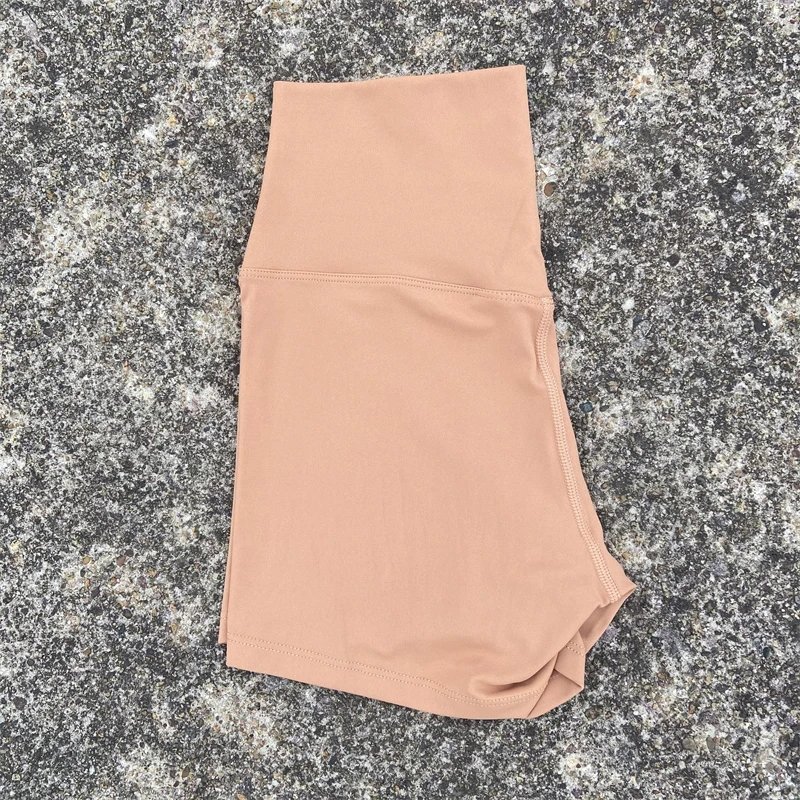 Solid Color Women Fitness Sport Short High