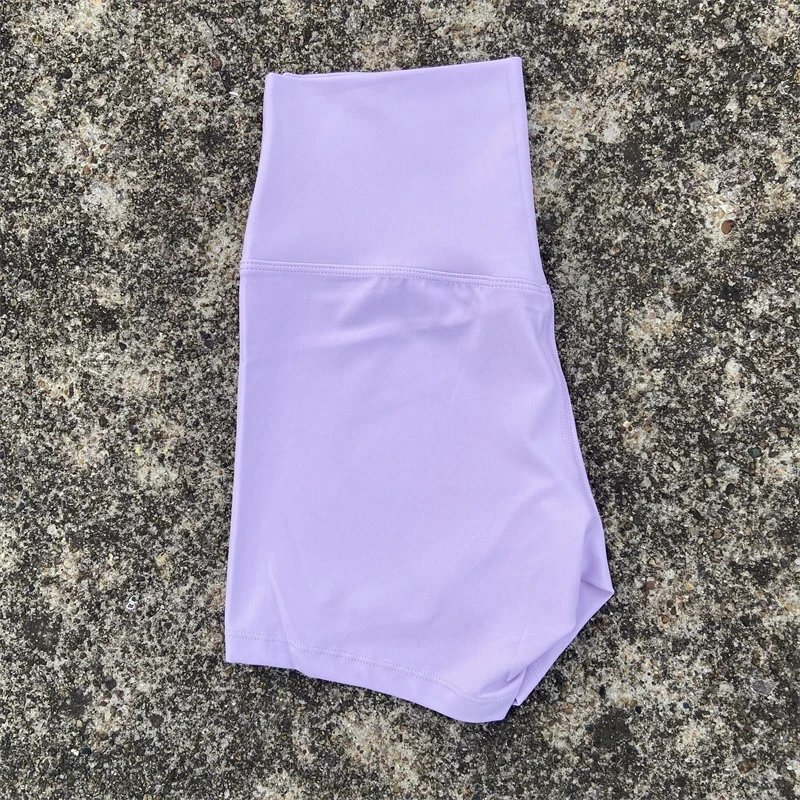 Solid Color Women Fitness Sport Short High