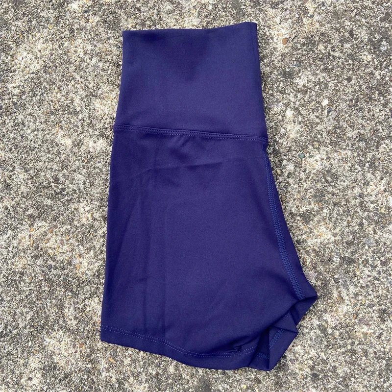 Solid Color Women Fitness Sport Short High