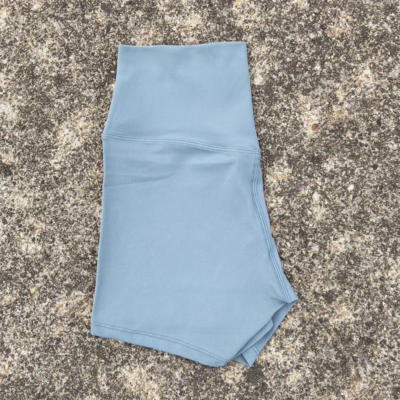 Solid Color Women Fitness Sport Short High