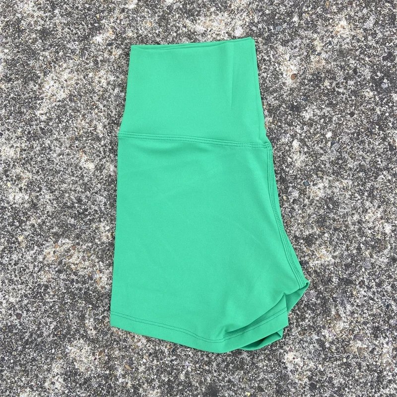 Solid Color Women Fitness Sport Short High