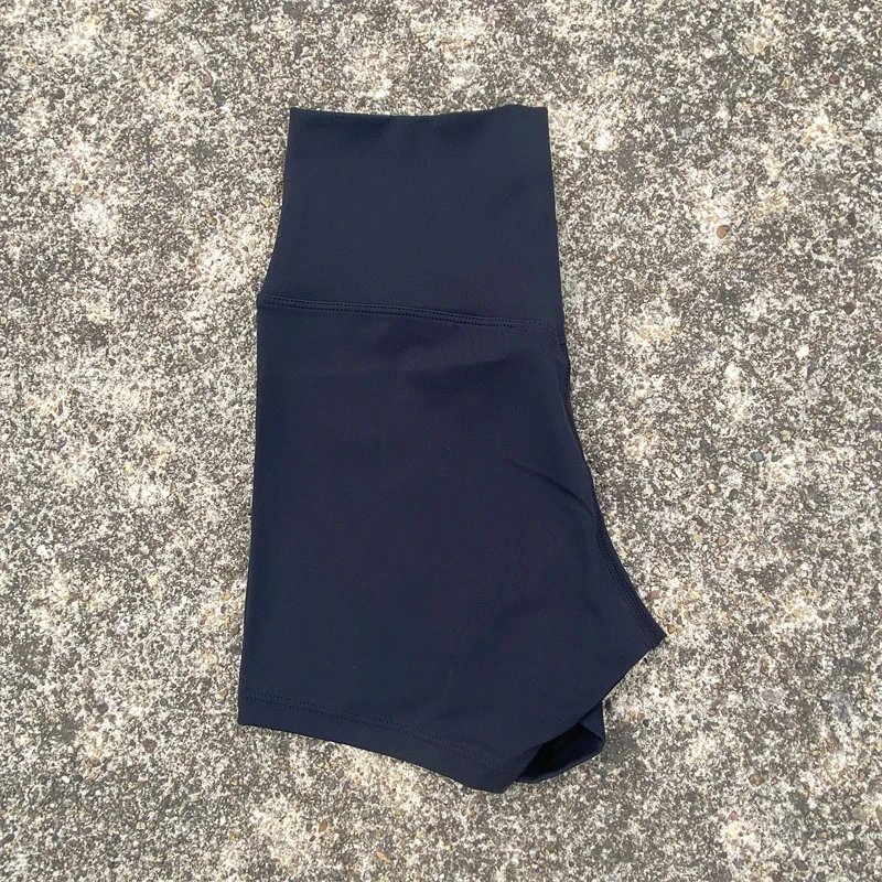 Solid Color Women Fitness Sport Short High