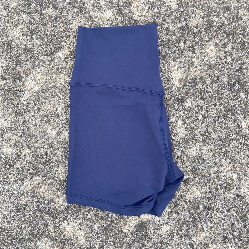 Solid Color Women Fitness Sport Short High