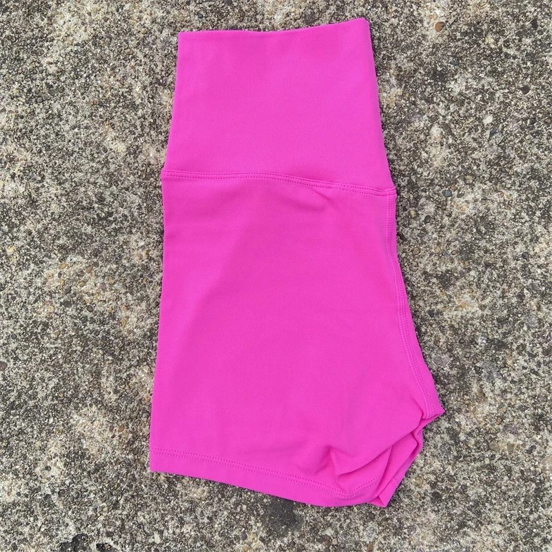 Solid Color Women Fitness Sport Short High