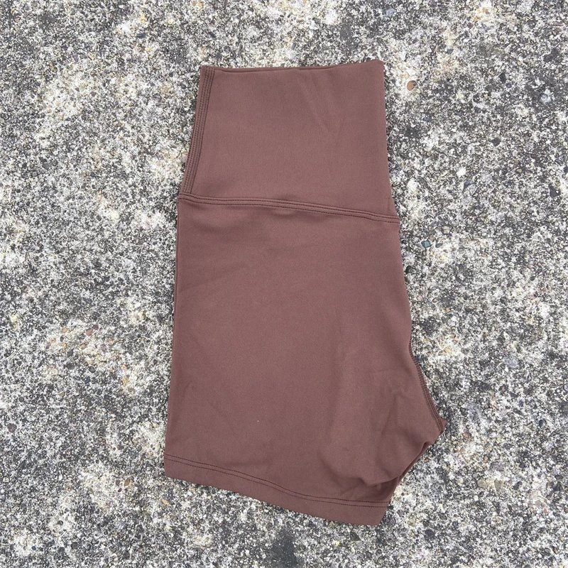 Solid Color Women Fitness Sport Short High