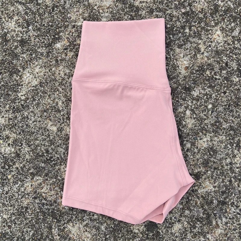 Solid Color Women Fitness Sport Short High