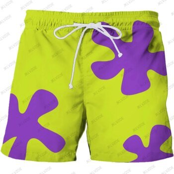 Patrick Star Board Shorts Trunks Quick Dry Beach