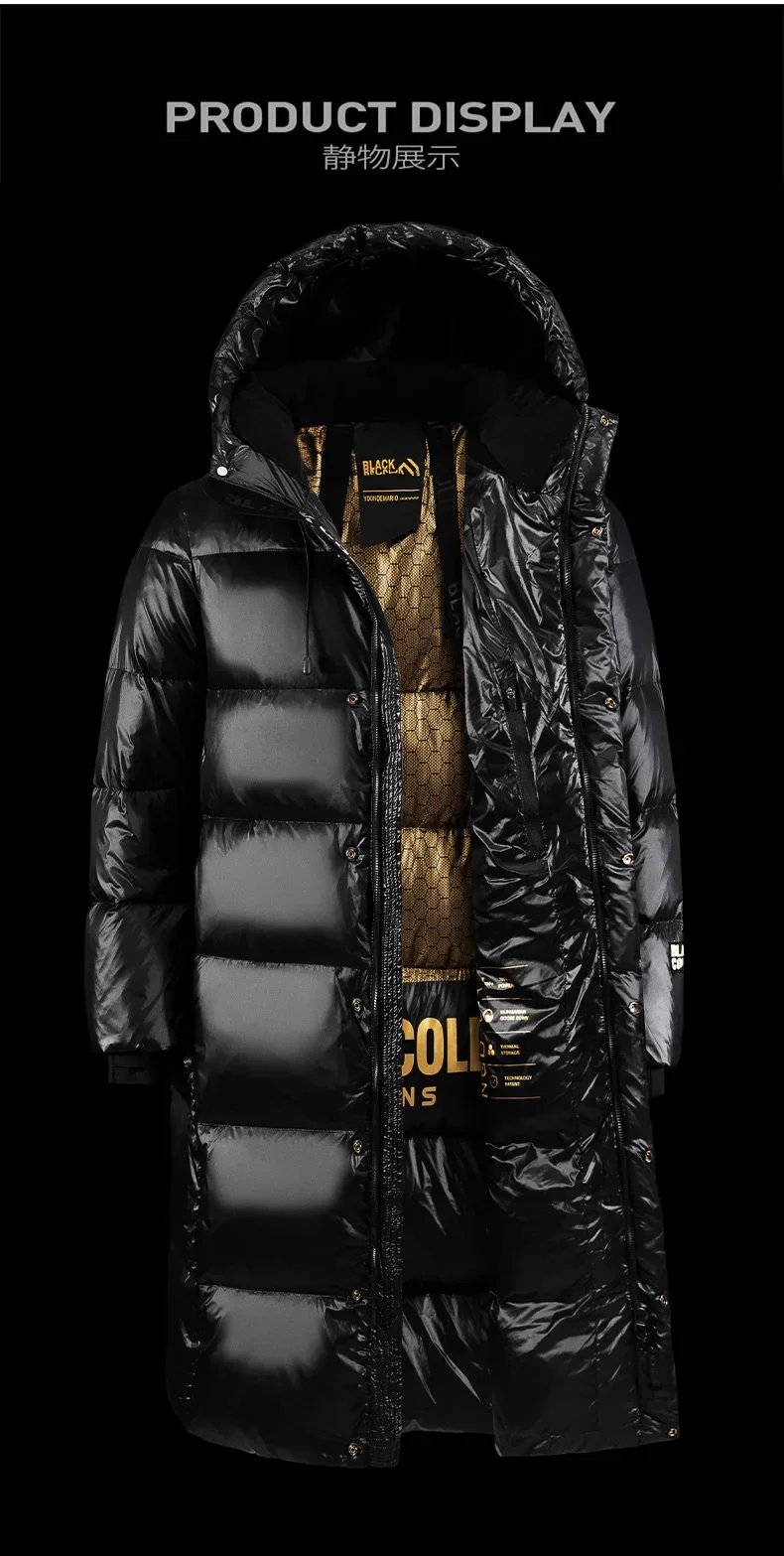 Winter Black Gold Down Jacket